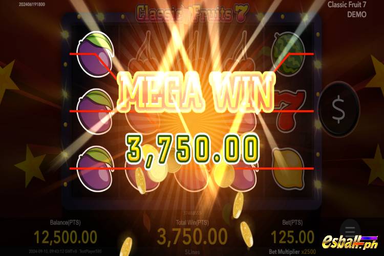 Bet 125 pesos and win 3,750 pesos on Nextspin Classic Fruits 7 Mega Win. Bet 125 pesos and win 3,750 pesos on Nextspin Classic Fruits 7 Mega Win.