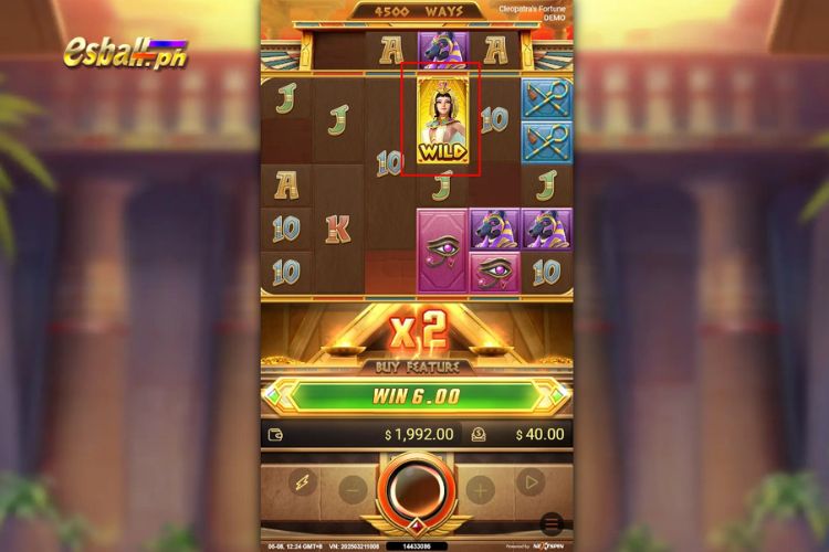 Cleopatra's Fortune Nextspin Slot Game Special Features: Symbol Change