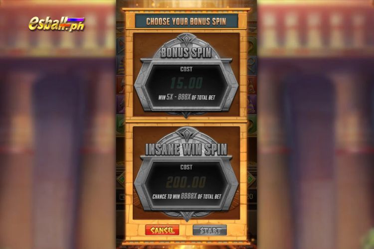 Cleopatra's Fortune Nextspin Slot Game Special Features: Buy Feature