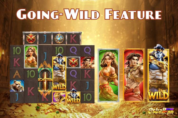 Nextspin Blue Phantom Slot Game - Going-Wild Feature