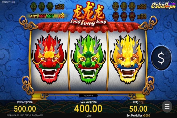 Bet 50 pesos and win 400 pesos on Nextspin Long Long Long Big Win.
