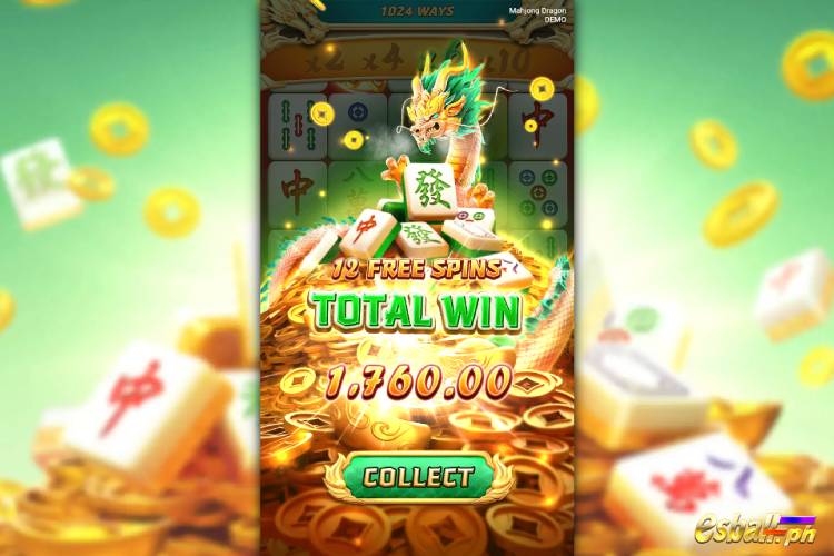 Bet 20 pesos and win 1,760 pesos on Nextspin Mahjong Dragon Free Spin Win!