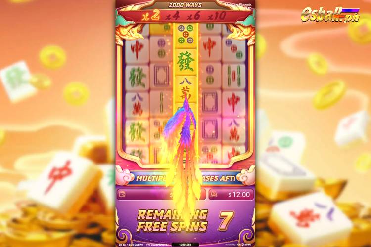 Mahjong Phoenix slot Free Spins Feature 3