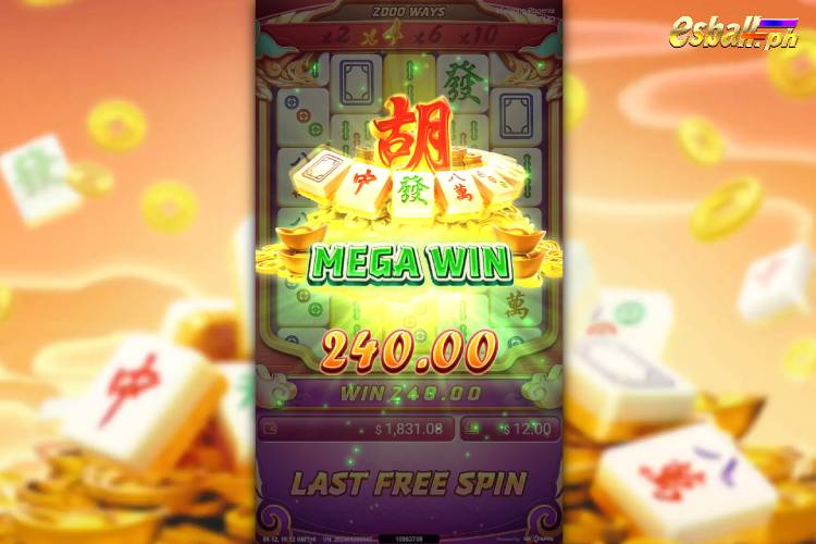 Bet 12 pesos and win 240 pesos on Nextspin Mahjong Phoenix Mega Win!