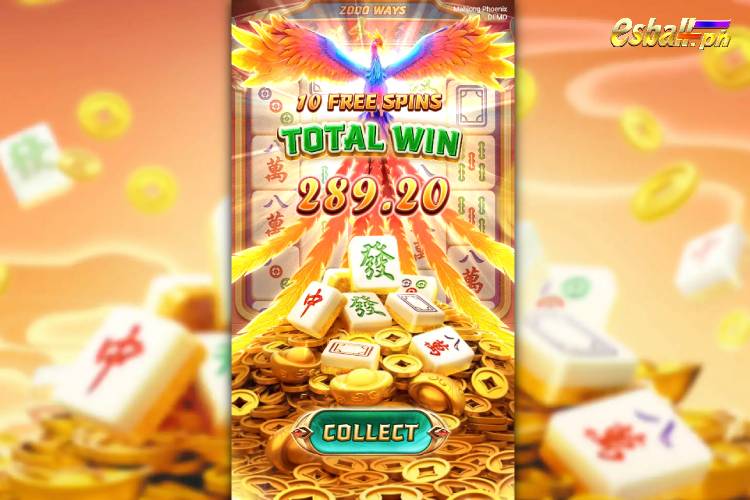 Bet 12 pesos and win 289.2 pesos on Nextspin Mahjong Phoenix Free Spin Win!