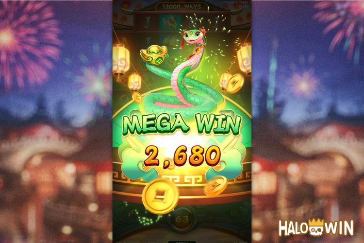 Bet 100 pesos and win 2,660 pesos on Prosperity Snake Big Win.