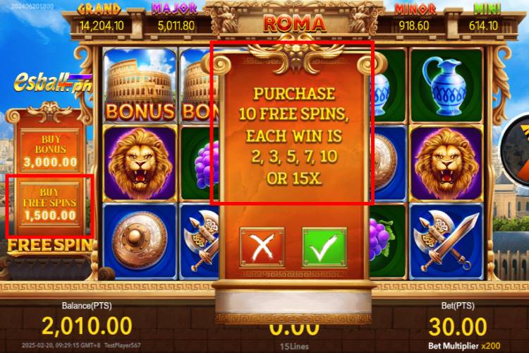 Nextspin Roma Slot Game - Buy Free Spins