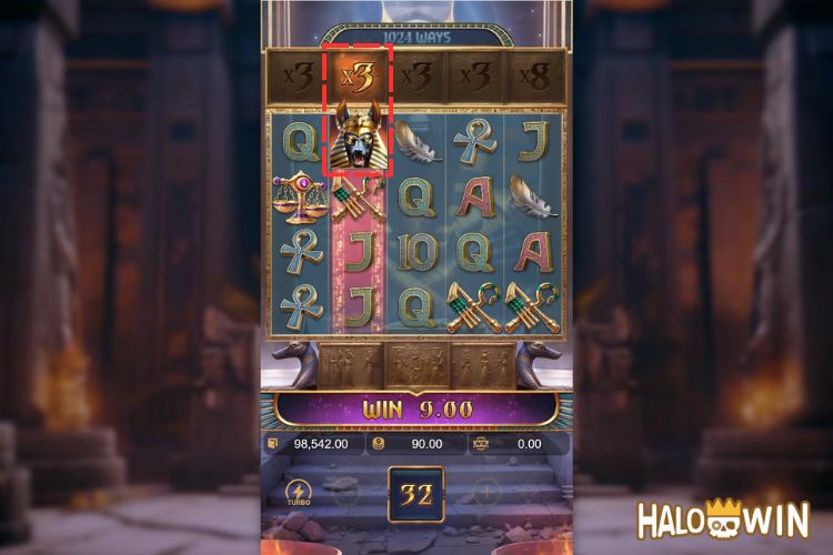 Anubis Wrath Features: Multiplier