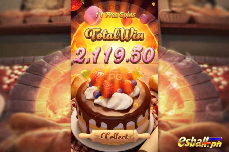 Get 2,119.5 Pesos in PG Bakery Bonanza Free Spins.