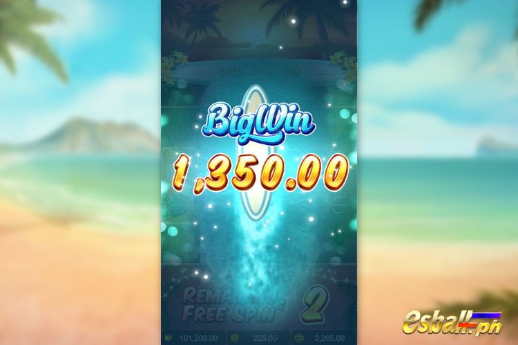 Bet 225 pesos and win 1,350 pesos on PG Bikini Paradise Big Win!