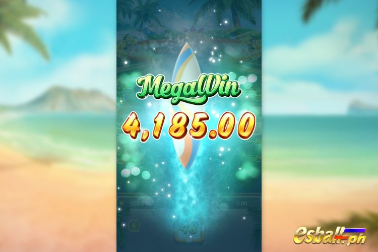 Bet 225 pesos and win 4,185 pesos on PG Bikini Paradise Big Win!