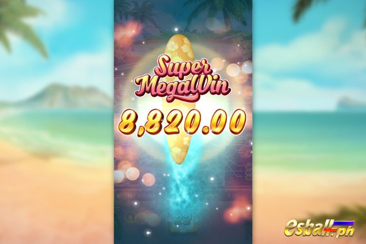 Bet 225 pesos and win 8,820 pesos on PG Bikini Paradise Big Win!