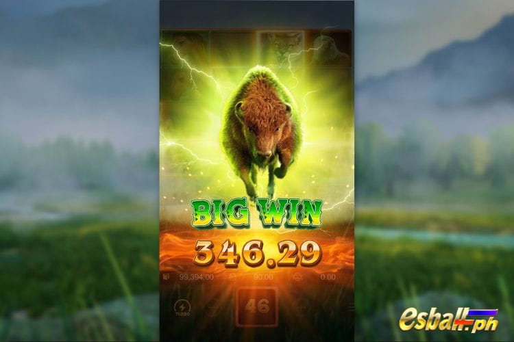 Bet 90 pesos and win 346.29 pesos on buffalo win pg soft Big Win!