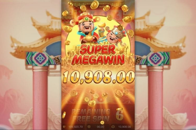 Bet 90 pesos and win 10908 pesos on PG Caishen Wins Big Win!