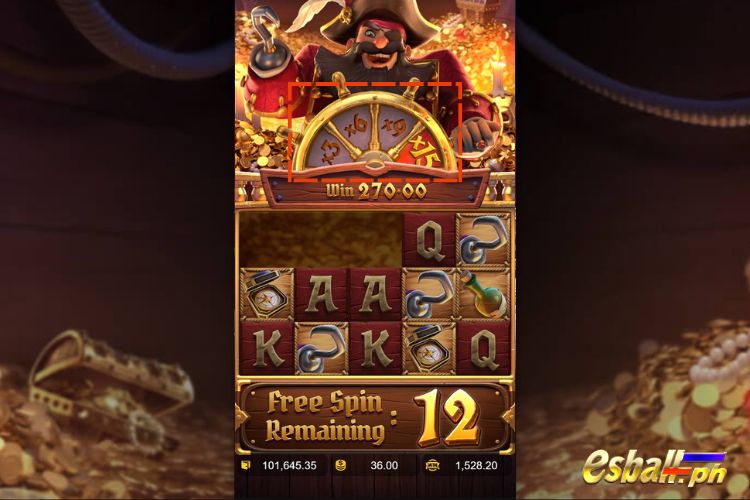 Captain's Bounty Free Spins Game