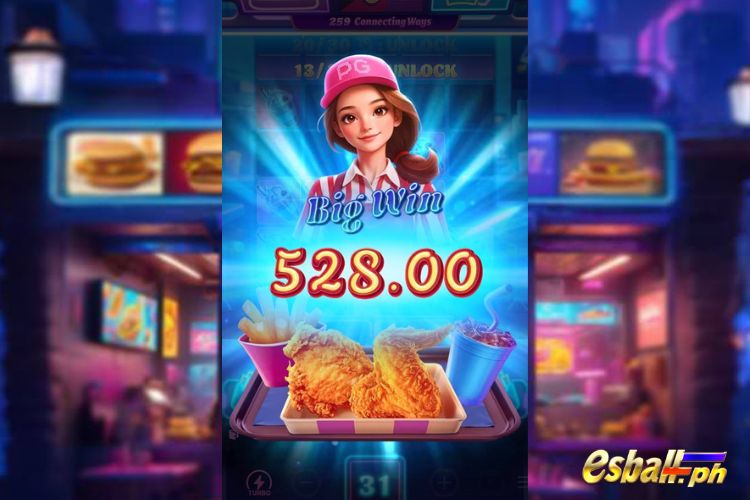Bet 60 pesos and win 528 pesos on Diner Frenzy Spins Big Win. Bet 60 pesos and win 528 pesos on Diner Frenzy Spins Big Win.