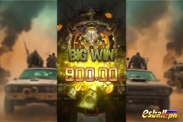 Bet 90 pesos and win 900 pesos on Doomsday Rampage Big Win.