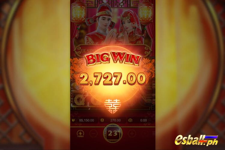 Bet 270 pesos and win 2,727 pesos on PG Double Fortune Big Win.
