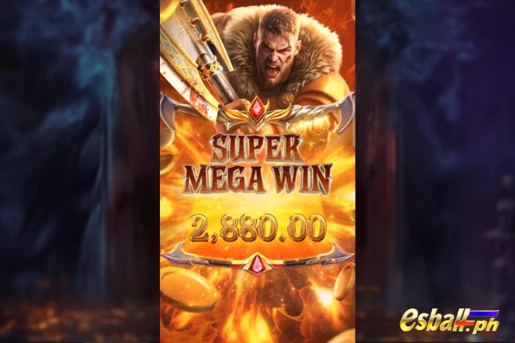 Bet 50 pesos and win 2,880 pesos on Dragon's Treasure Quest Big Win.