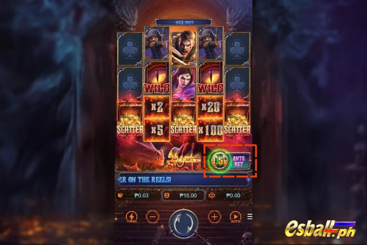 Dragon's Treasure Quest Features: Extra Bet