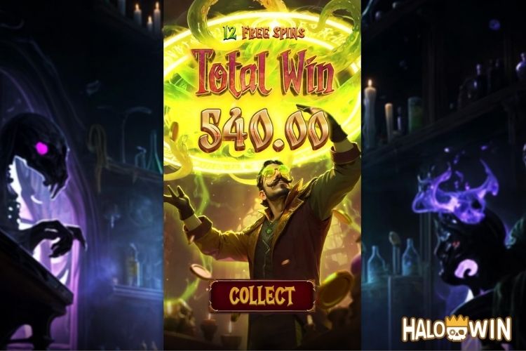 Get 540 Pesos in PG Forbidden Alchemy Free Spins.