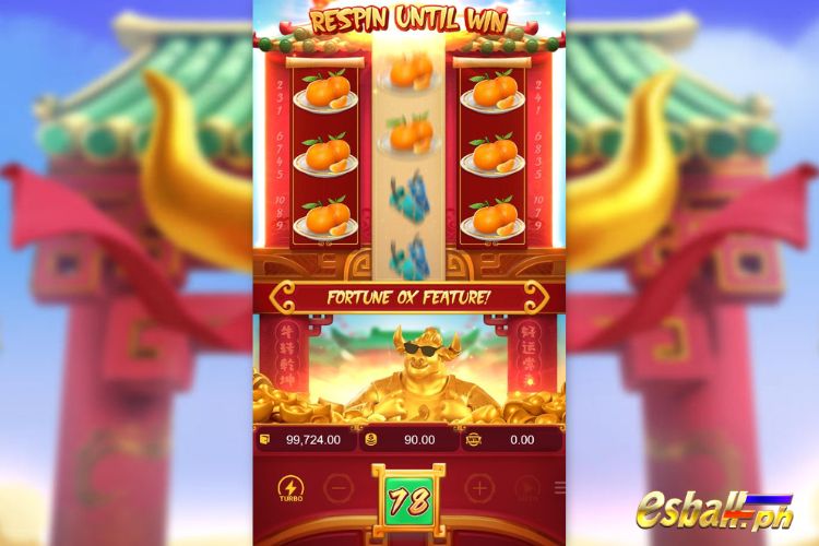 Fortune Ox Features: Respins