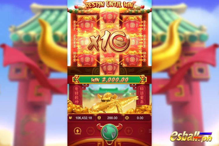 Fortune Ox Features: Multiplier
