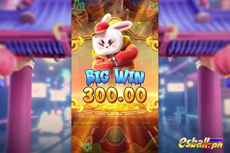 Bet 30 and get a big win 300 in Fortune Rabbit PG.