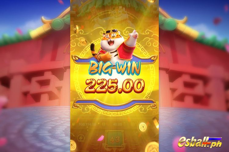 Bet 45 pesos and win 225 pesos on PG Fortune Tiger Big Win!