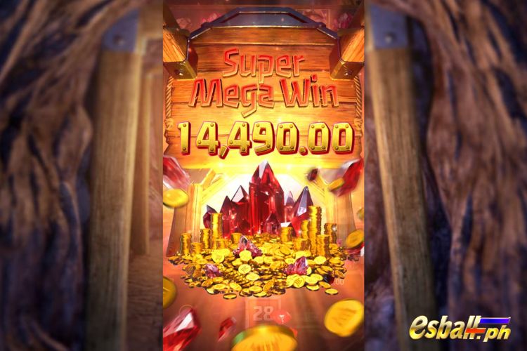 Bet 180 pesos and win 14,490 pesos on Gemstones Gold Big Win.
