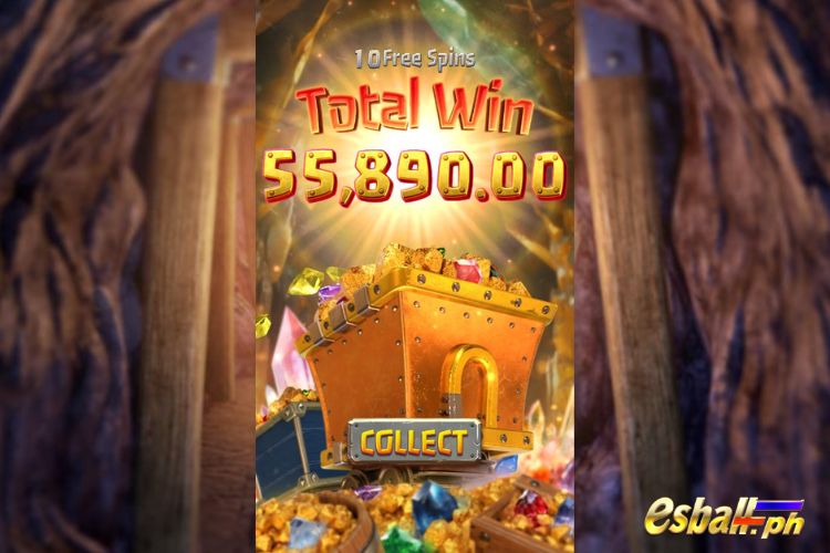 Gemstones Gold Free Spins Feature
