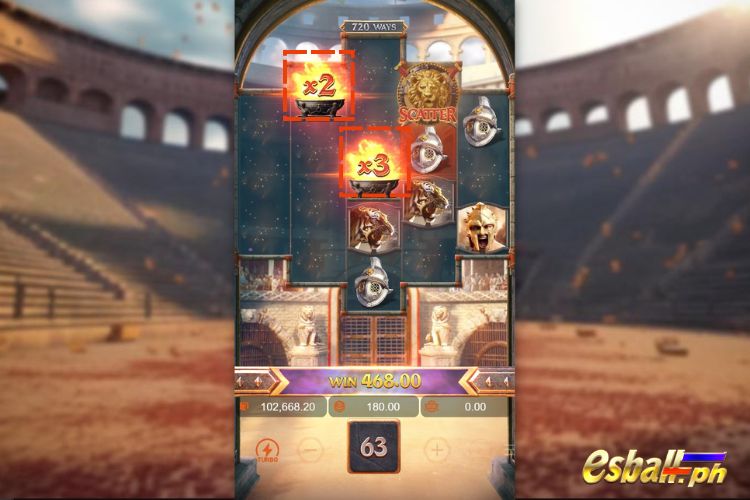 PG Gladiator's Glory Slot Game Special Features