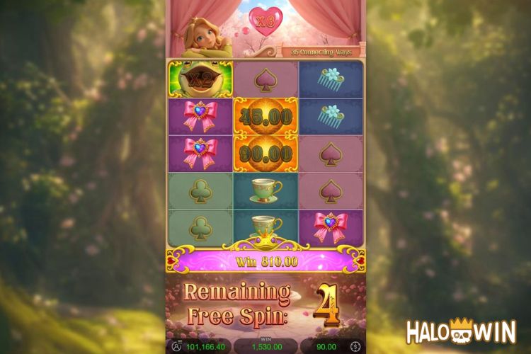 Grimms’ Bounty: Princess & The Frog Free Spins: Multiplier