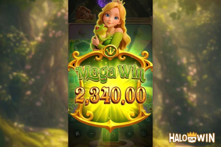 Bet 90 pesos and win 2,340 pesos on Grimms’ Bounty: Princess & The Frog Big Win.