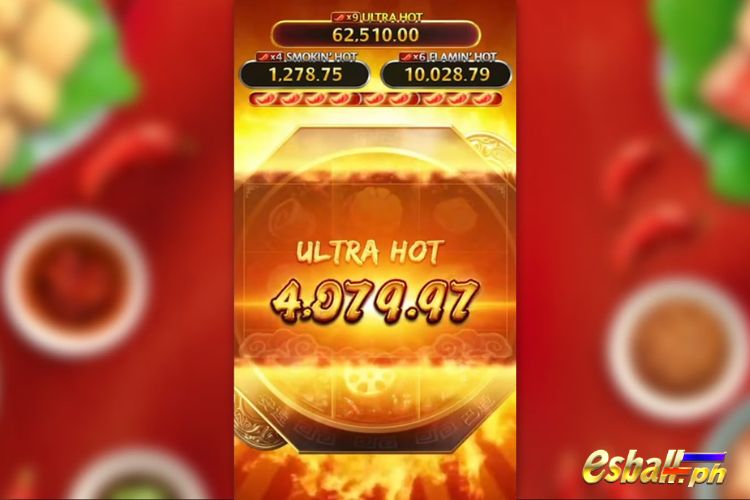 Bet 125 pesos and win 4,079.97 pesos on PG Hotpot Big Win.