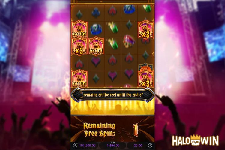 Inferno Mayhem Free Spins: Sticky Symbol