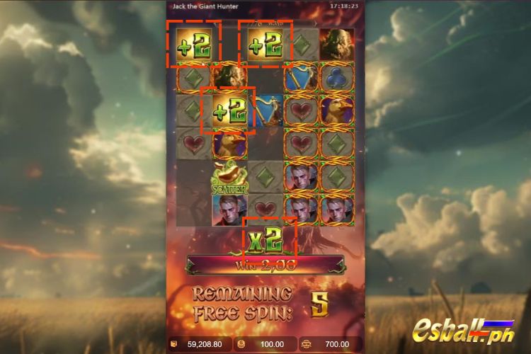 In Free Game, Jack The Giant Hunter: Multiplier