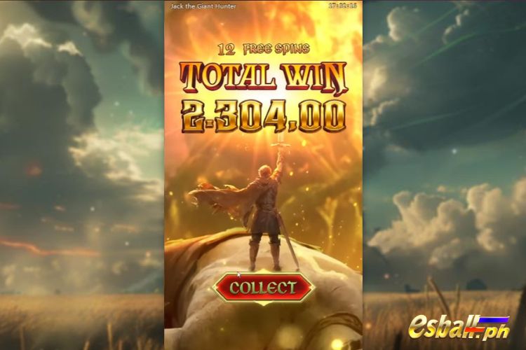 Get 2,304 Pesos in PG Jack The Giant Hunter Free Game.