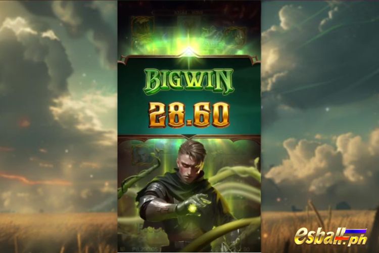 Bet 1 pesos and win 28.6 pesos on Jack The Giant Hunter Big Win.