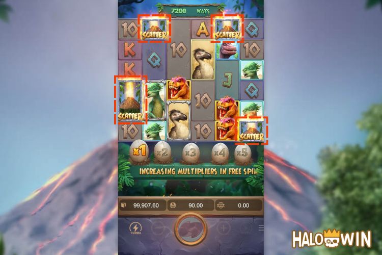 4+ Scatter trigger the Free Spins