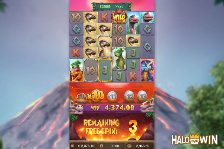 Jurassic Kingdom Free Spins: Multiplier