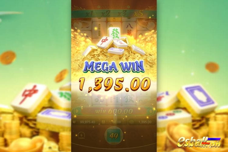 Bet 60 pesos and win 1,395 pesos on PG Mahjong Ways 2 big win!