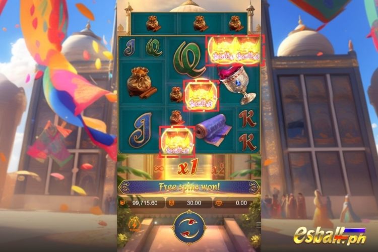 4+ Scatter trigger the Free Spins