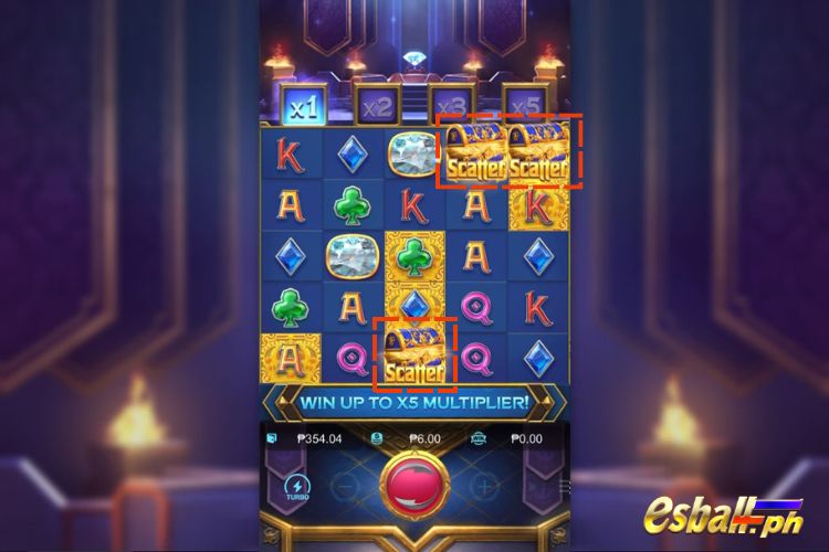 3+ Scatters trigger the free spins feature. 3+ Scatters trigger the free spins feature.