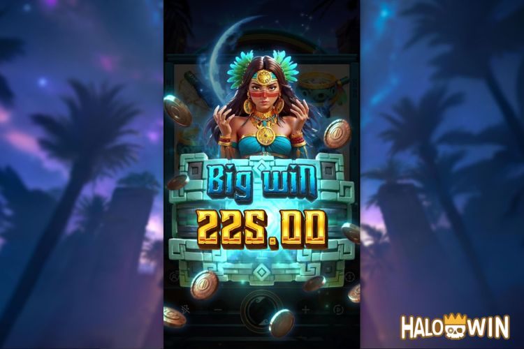 Bet 45 pesos and win 225 pesos on Mayan Destiny Big Win.
