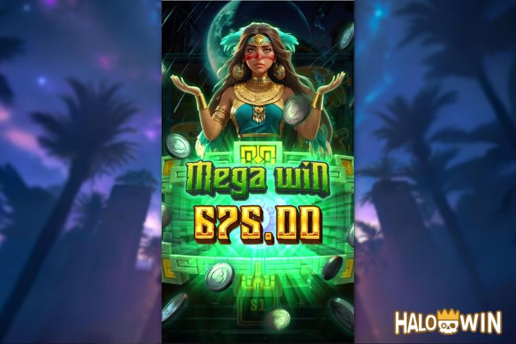 Bet 45 pesos and win 675 pesos on Mayan Destiny Big Win.