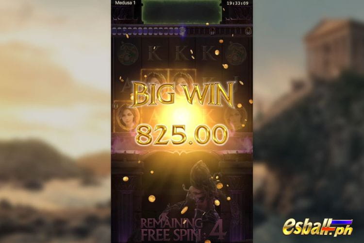 Bet 60 pesos and win 850 pesos on PG Medusa Big Win!