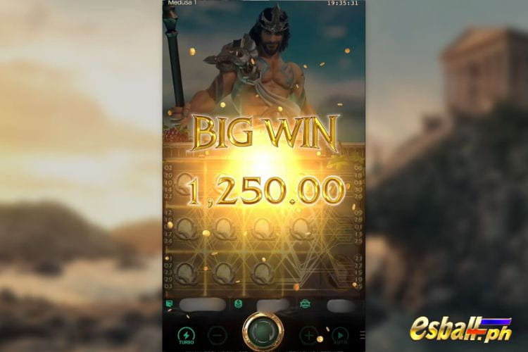 Bet 60 pesos and win 1250 pesos on PG Medusa Big Win!