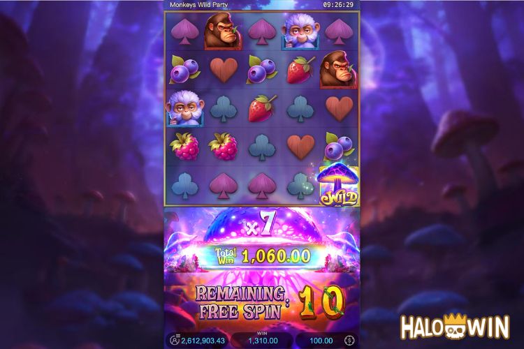 Monkeys Wild Party Free Spins