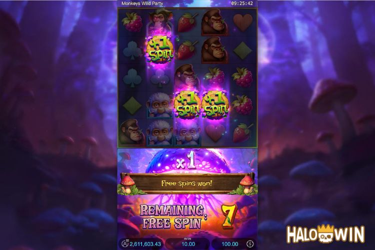 Monkeys Wild Party Free Spins: Respins